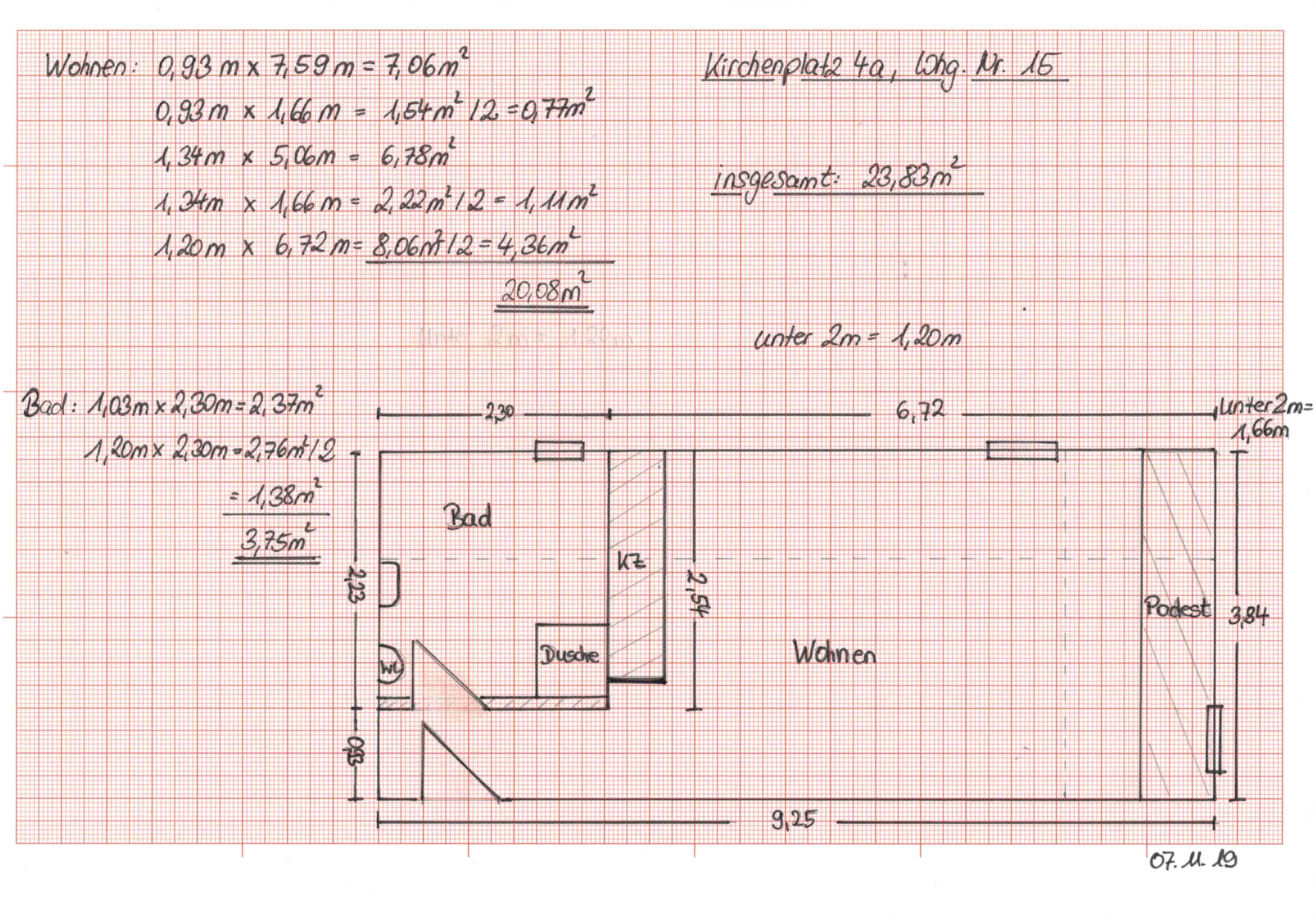 1 Zimmer Appartement ab 01.10.2026 (Ref : Kirchenpl. 4a, App15)