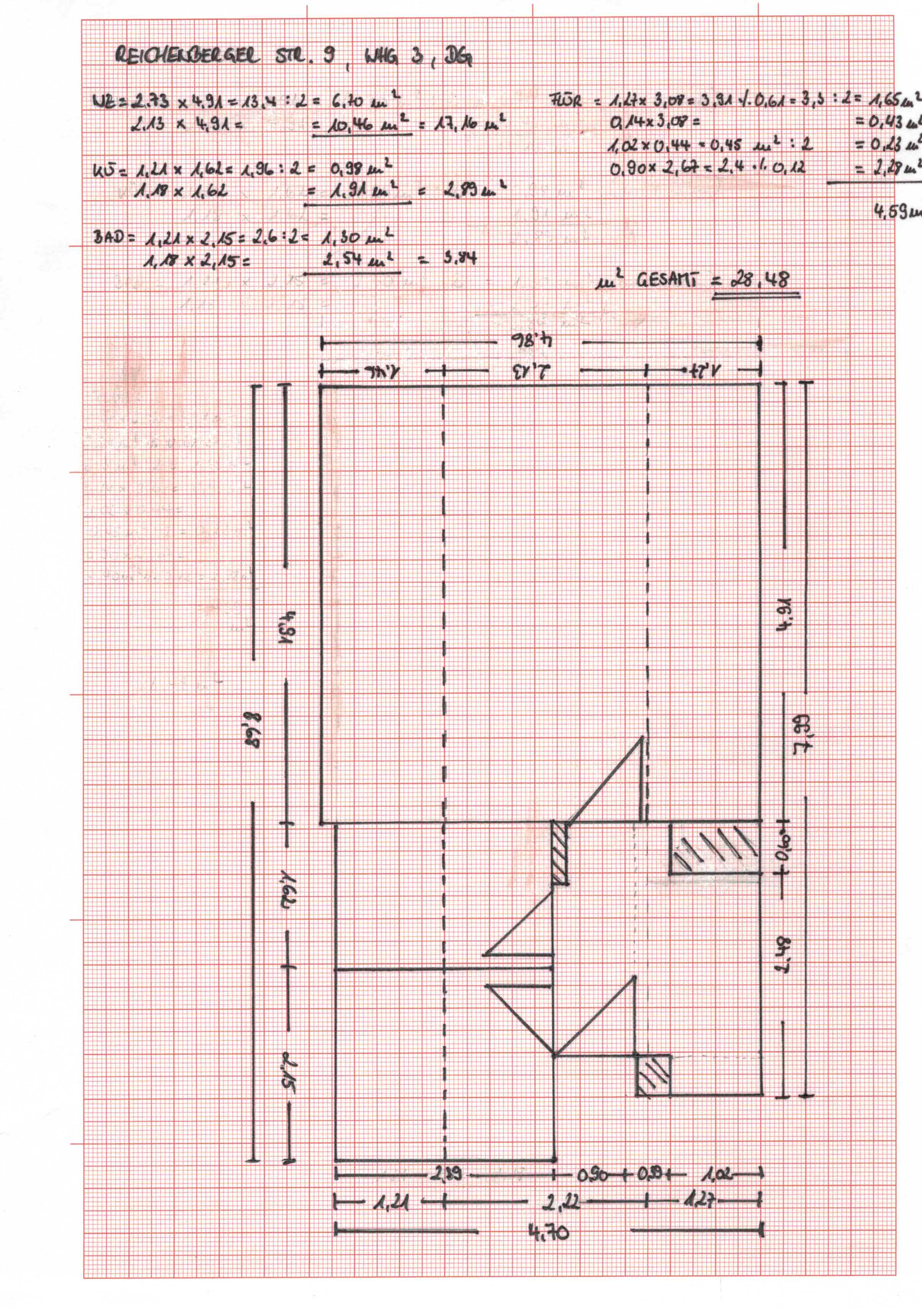 1 Zimmer Appartement ab 01.10.2026 (Ref. Reichenberger Str. 9, Whg.3)