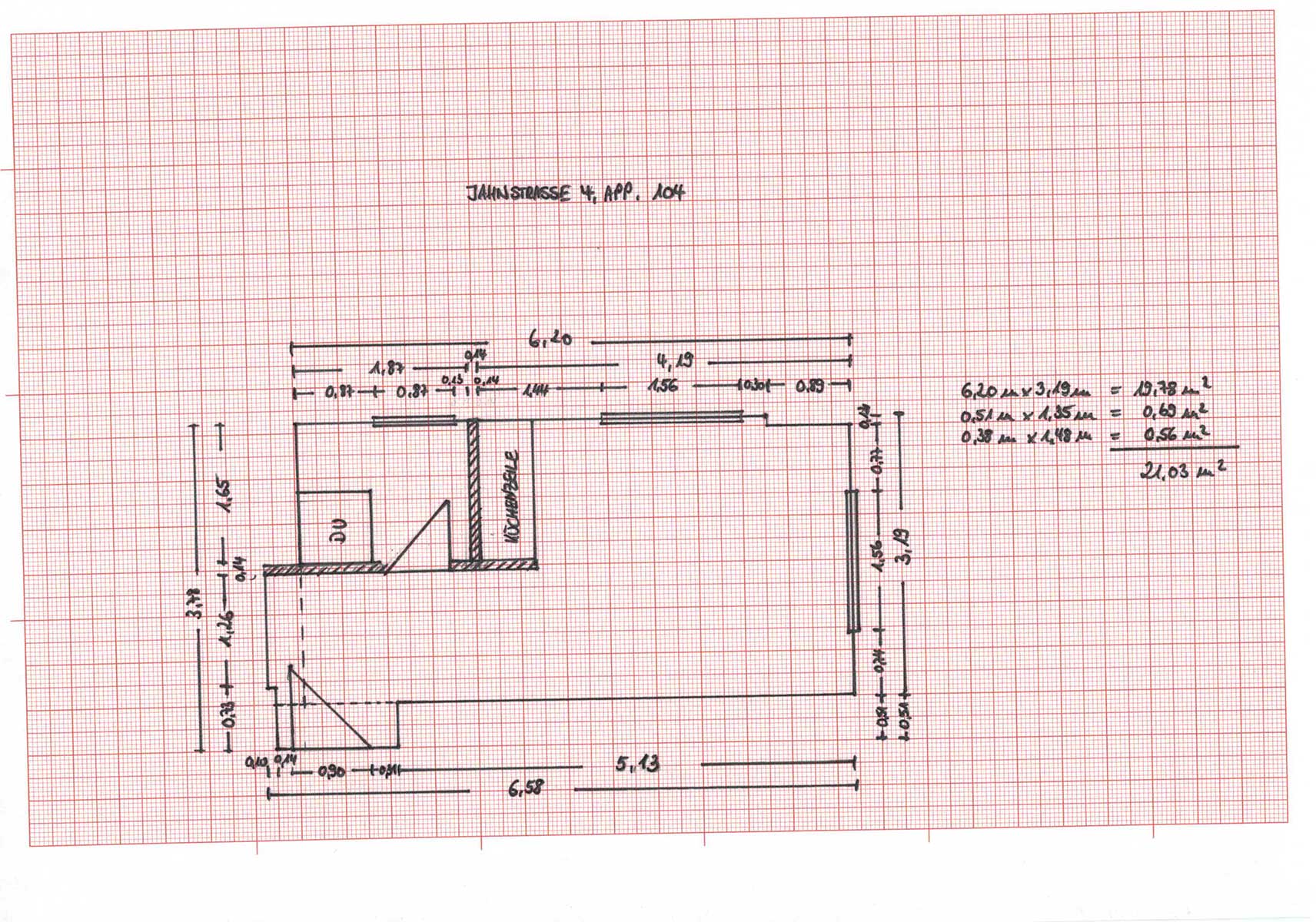 1 Zimmer Appartement ab 01.08.2026 (Ref: Jahnstraße 4, App. 104)