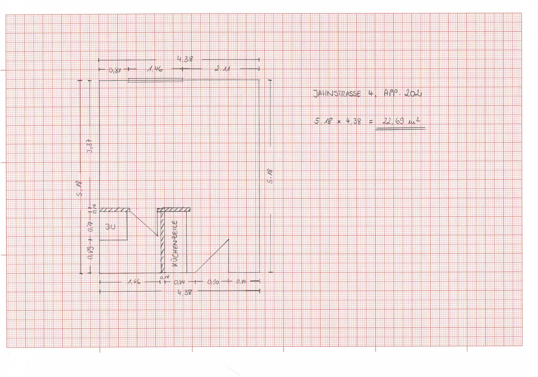 1 Zimmer Appartement ab 01.06.2026 auch früher(Ref. Jahnstr. 4, App. 202)